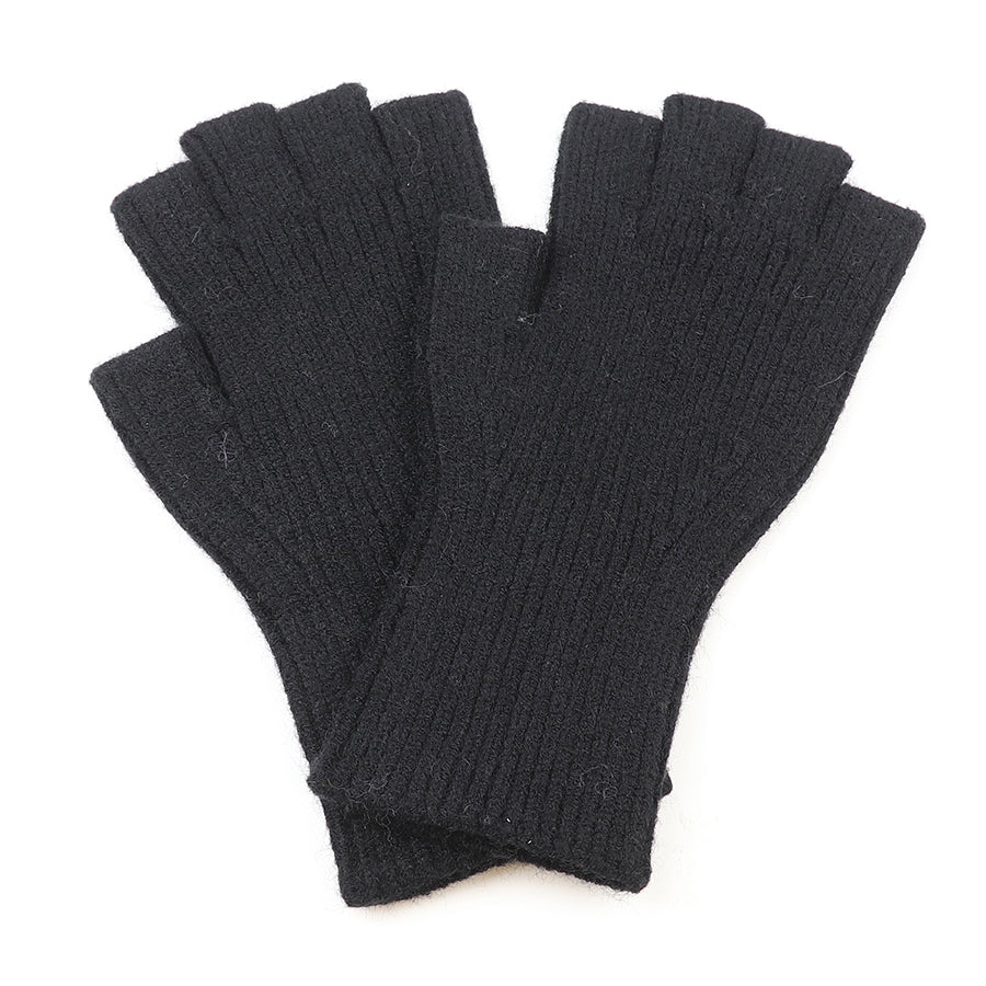 POM Black Fingerless Gloves