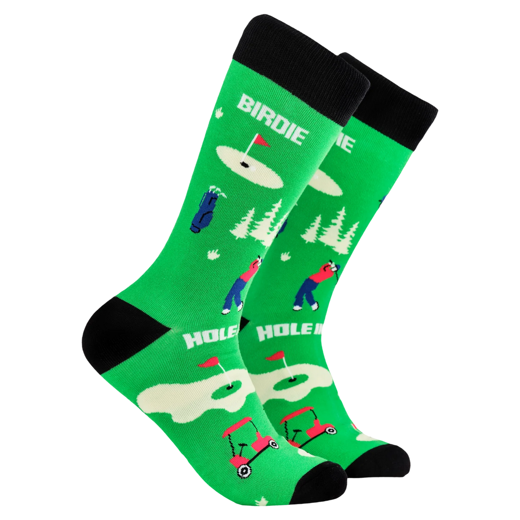 'Tee Caddy' Golf Socks - Size 9-12 Green
