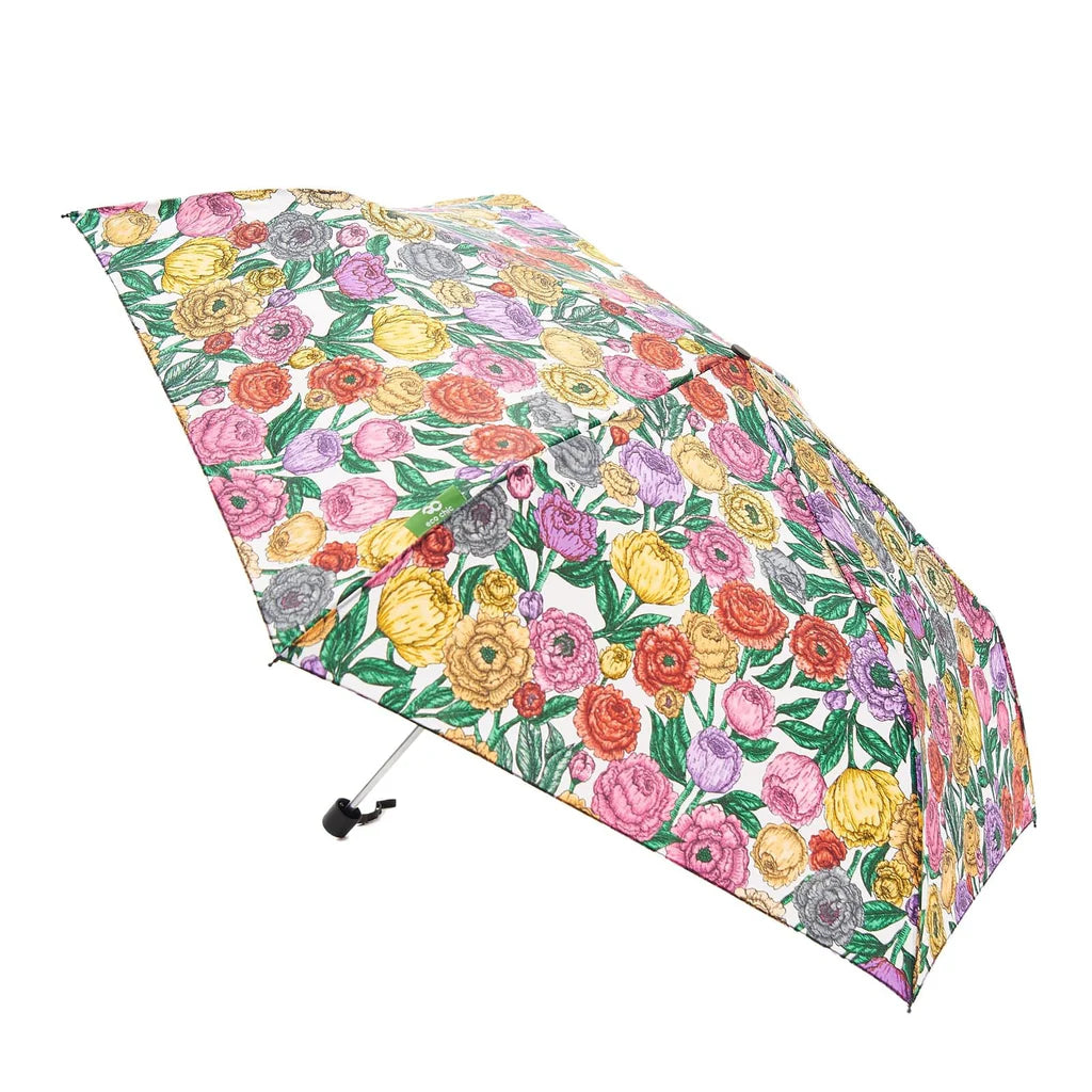 Eco Chic Peony Mini Recycled Umbrella