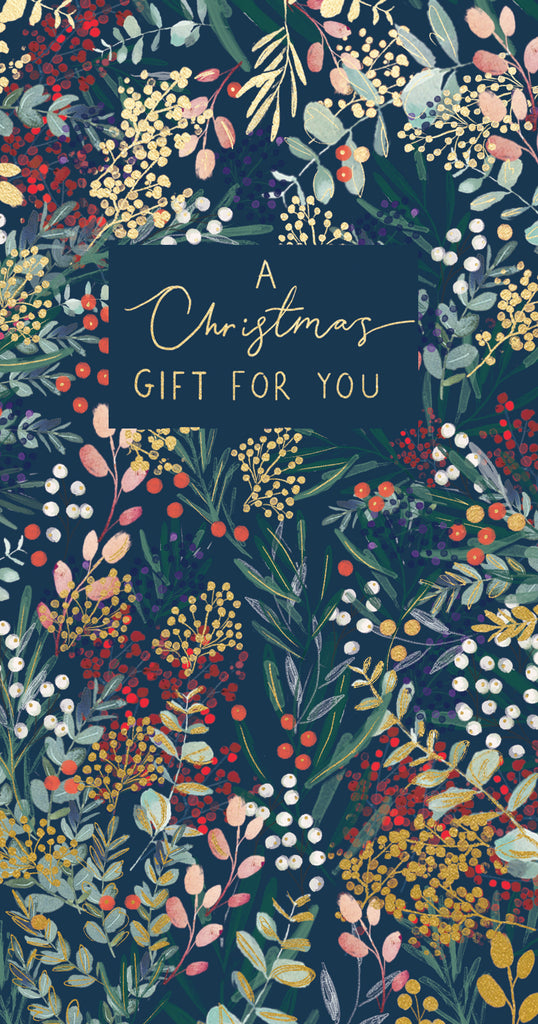 Christmas Money Wallet - Christmas Foliage