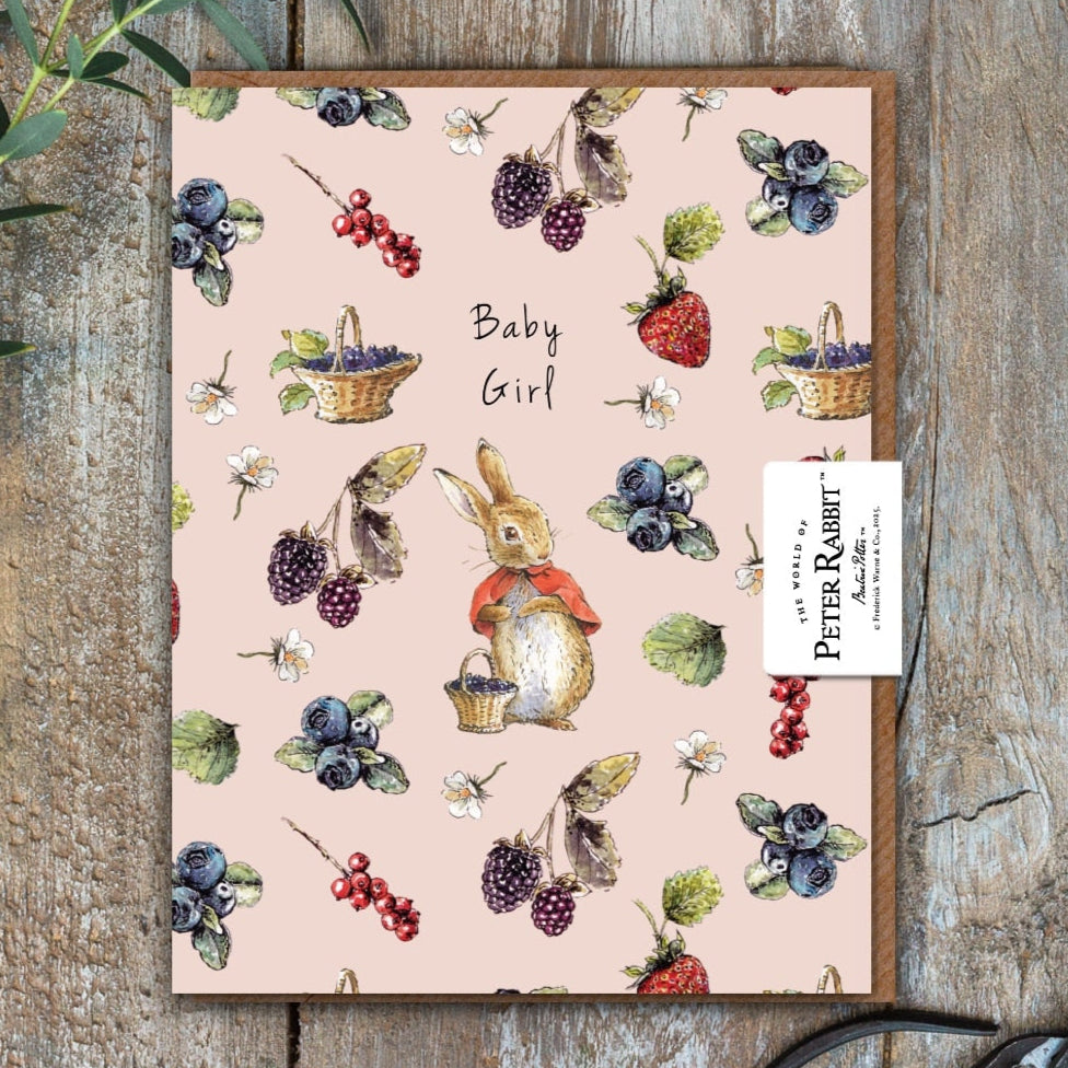 Toasted Crumpet Greeting Card - Baby Girl (Flopsy)
