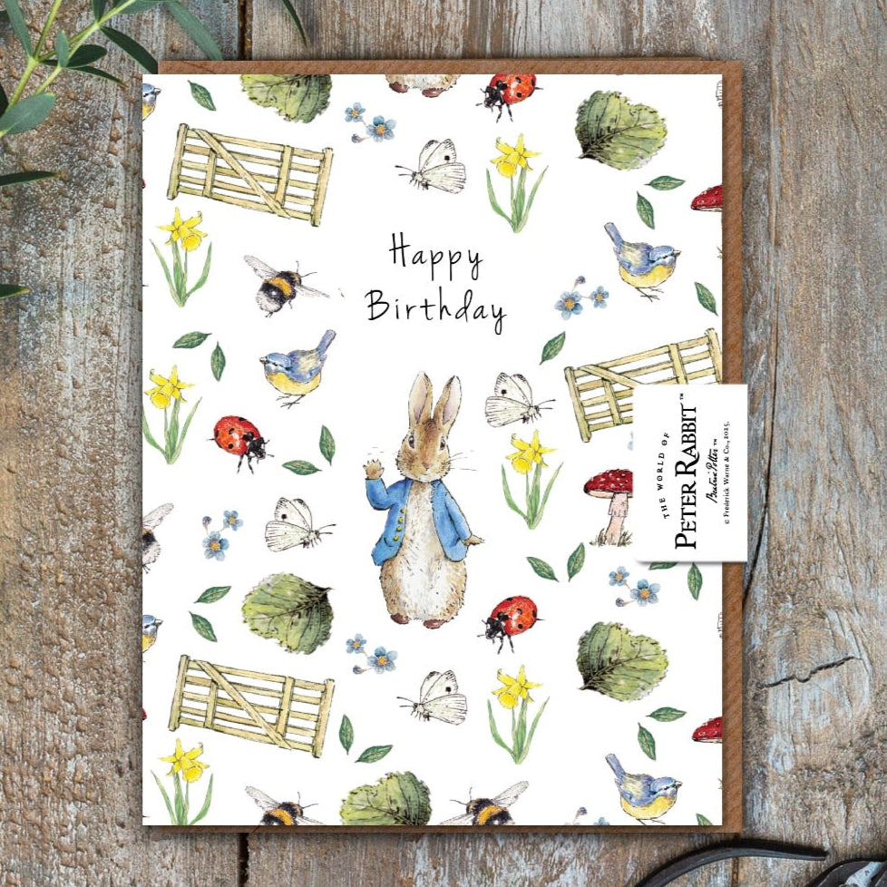 Toasted Crumpet Greeting Card - Happy Birthday (Peter Rabbit)