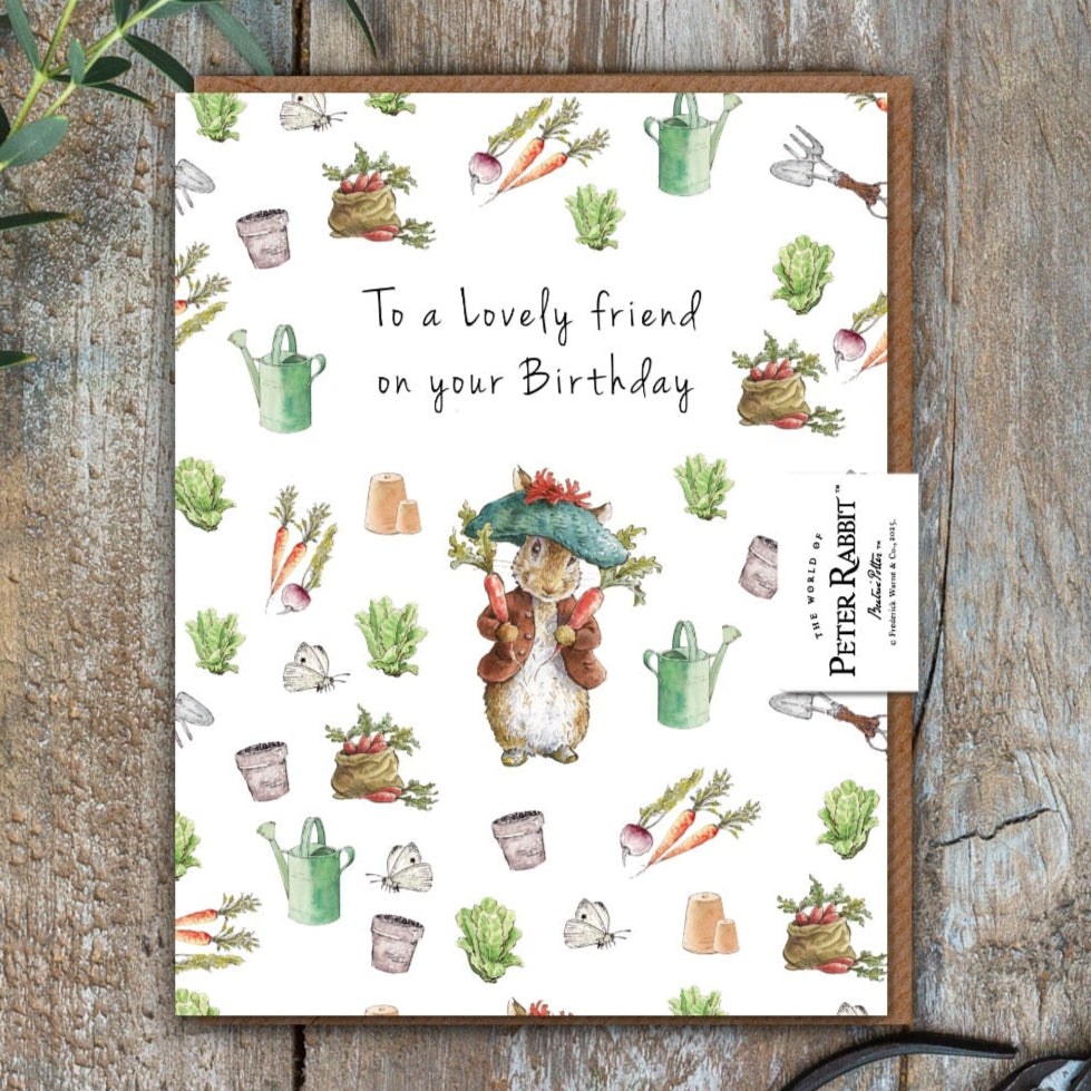 Toasted Crumpet Greeting Card - Lovely Friend (Benjamin Bunny)
