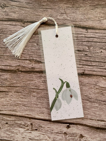 Pear Tree Crafts - Snowdrop & Ladybird Bookmark