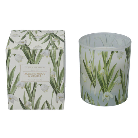 Snowdrop - Large Jasmine Wood & Vanilla Scented Boxed Candle Pot