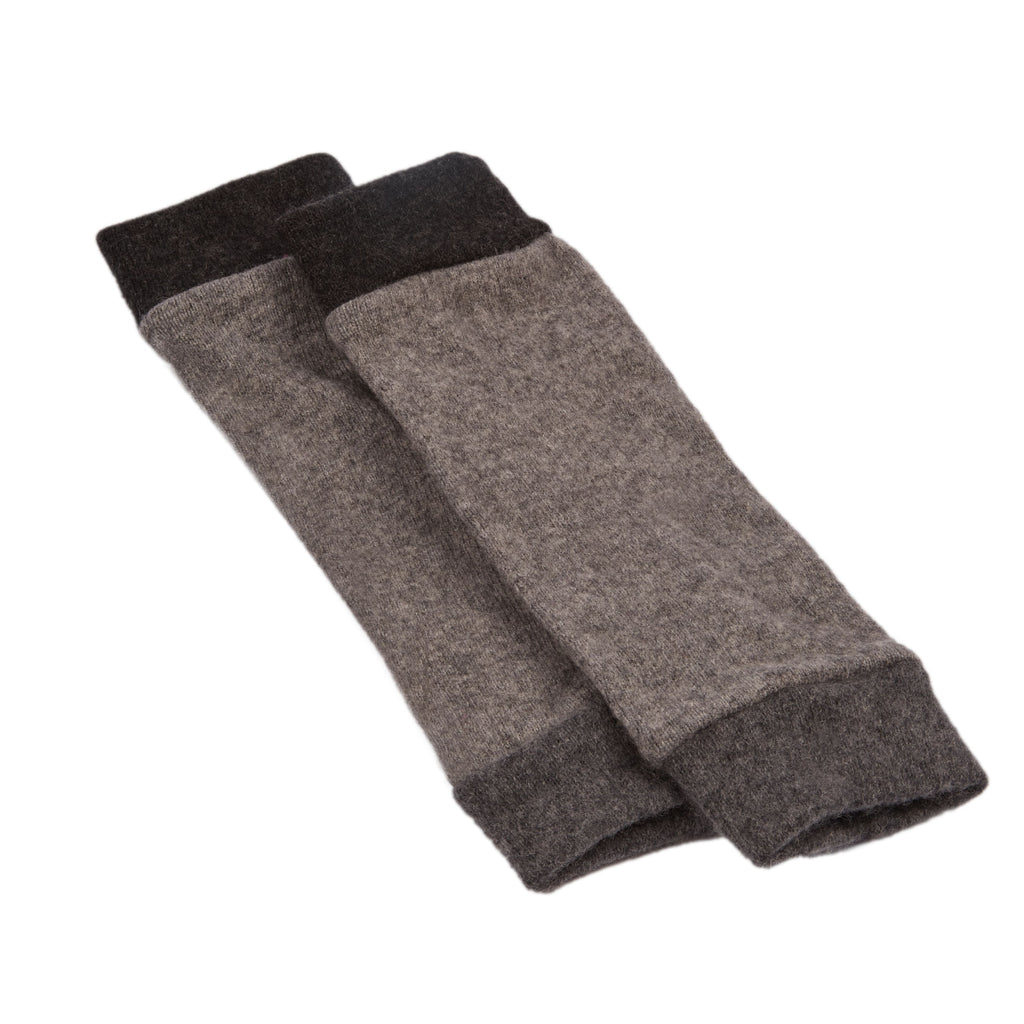 Turtle Doves Grey Mix Cashmere Wrist Warmers