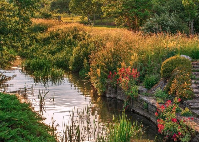 Perennial Greeting Card - Downstream View of The River Lark