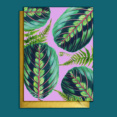 Rocket 68 Greeting Card - Prayer Plant