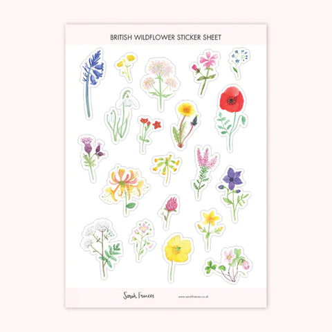 Wildflowers Sticker Sheet by Sarah Frances