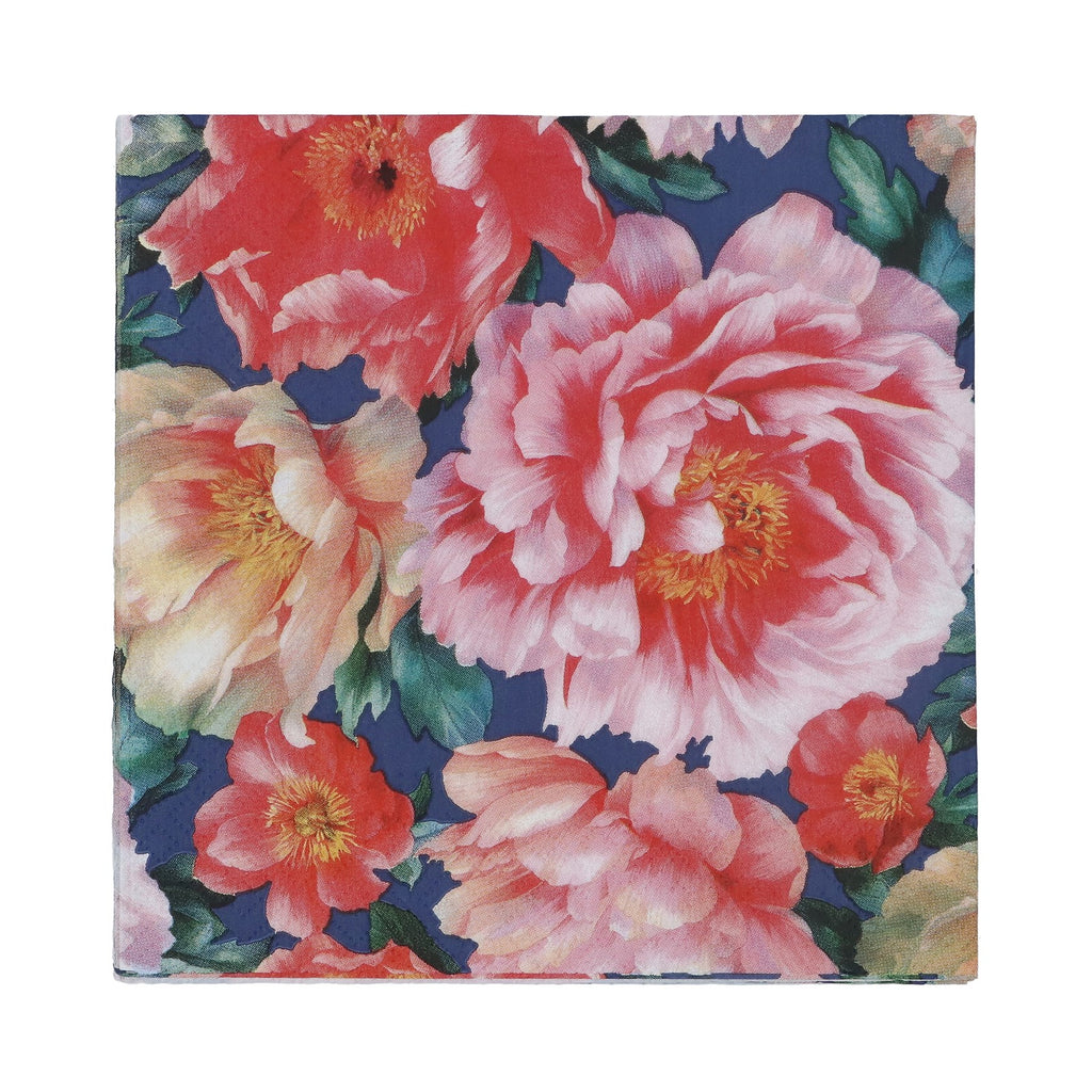 Napkins - Midnight Peonies