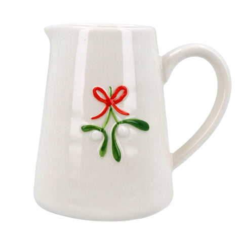 Mistletoe Stoneware Mini Jug