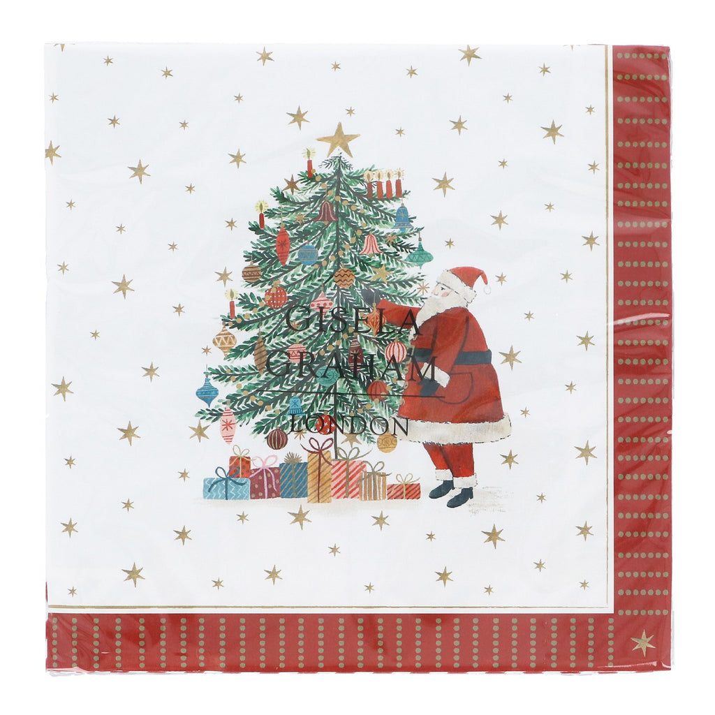 Napkins - Nostalgia Santa & Tree