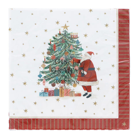 Napkins - Nostalgia Santa & Tree
