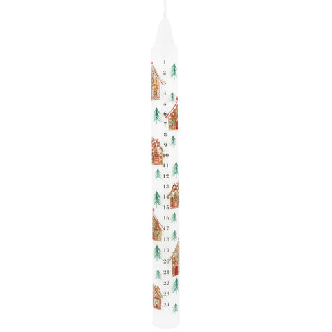 Gingerbread House Advent Candle