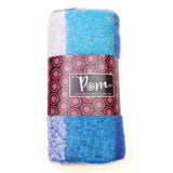 POM Blue Warm Winter Checked Scarf