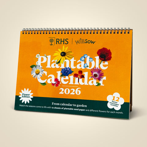 RHS Plantable Flower Desk Calendar 2026 (A4)