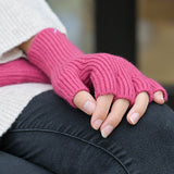 POM Pink Fingerless Gloves