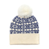 POM Blue/Cream Scandi Star Flower Hat