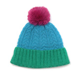 POM Jade/Magenta Pompom Hat