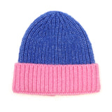 POM Cobalt/Pink Beanie Hat