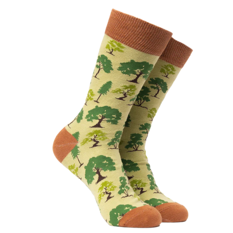 You Wood Love Socks - Size 4-8 Beige