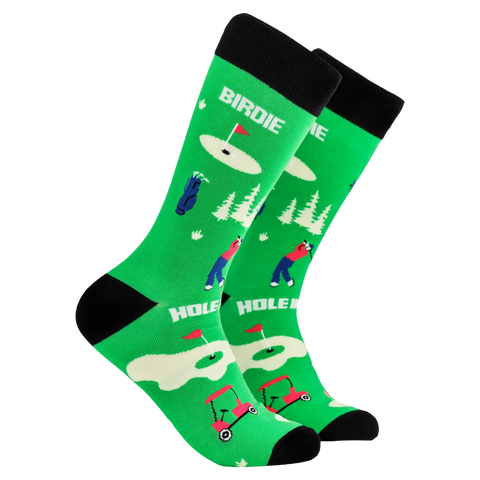'Tee Caddy' Golf Socks - Size 9-12 Green