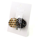 POM Black/Cream Small Claw Clips, pack of 2