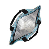 Eco Chic Blue Bumble Bee Lunch Bag
