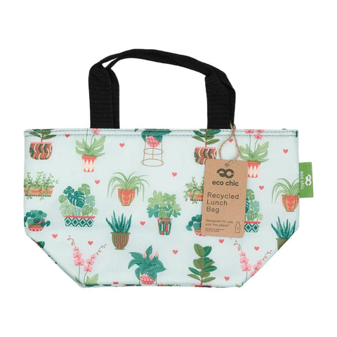Eco Chic Mint House Plant Lunch Bag