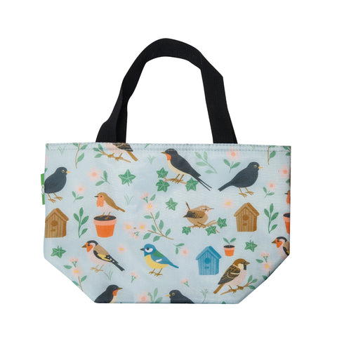 Eco Chic Green Garden Birds Lunch Bag