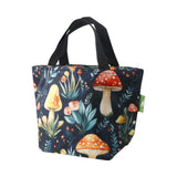 Eco Chic Black Toadstool Lunch Bag