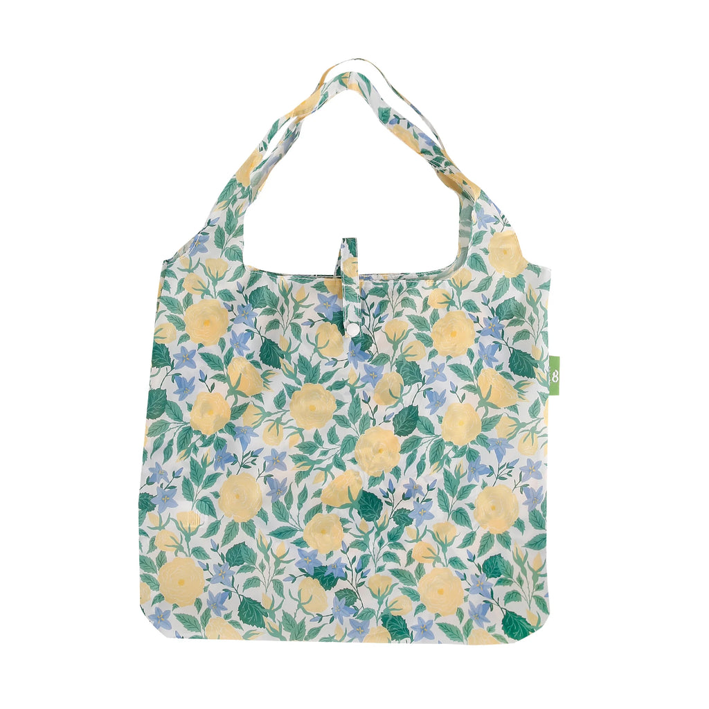 Yellow Flowers Foldable Shopper