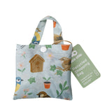Green Garden Birds Foldable Shopper
