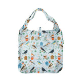 Green Garden Birds Foldable Shopper