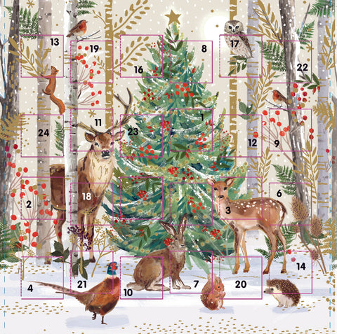 Advent Calendar Card - Winter Woodland