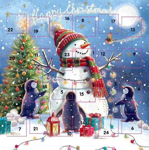 Advent Calendar Card - Penguins