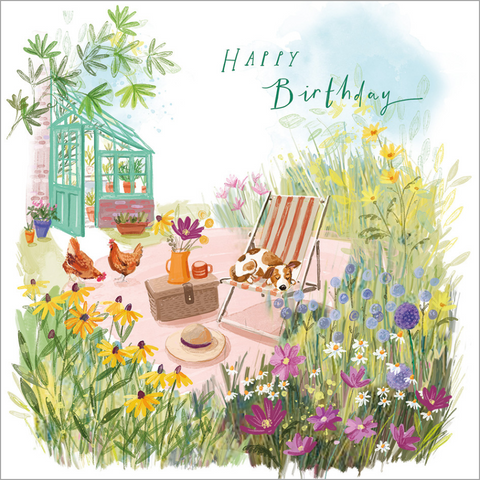 Elle Greeting Card - In the Garden