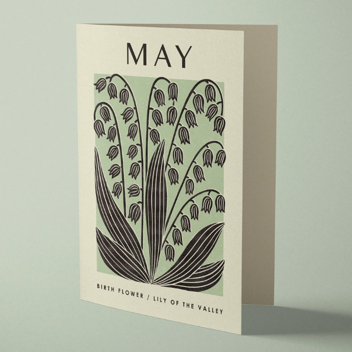 Bird & Co Card - May Lily of the Valley
