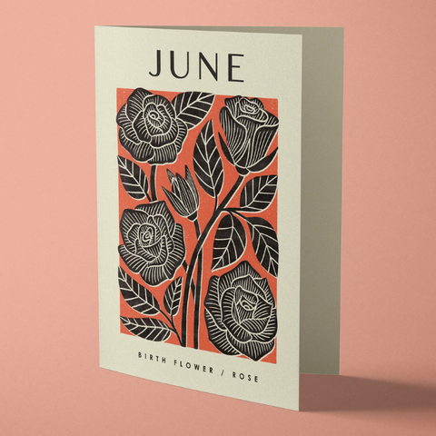 Bird & Co Card - June Rose
