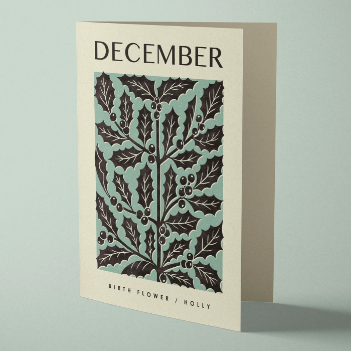 Bird & Co Card - December Holly
