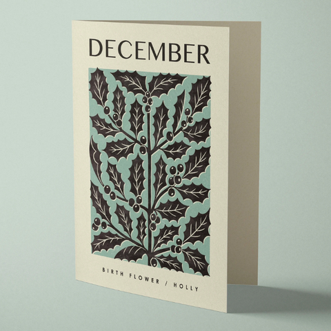 Bird & Co Card - December Holly