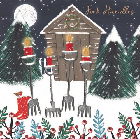 Christmas Cards Pack of 10 - Fork Handles by Shed