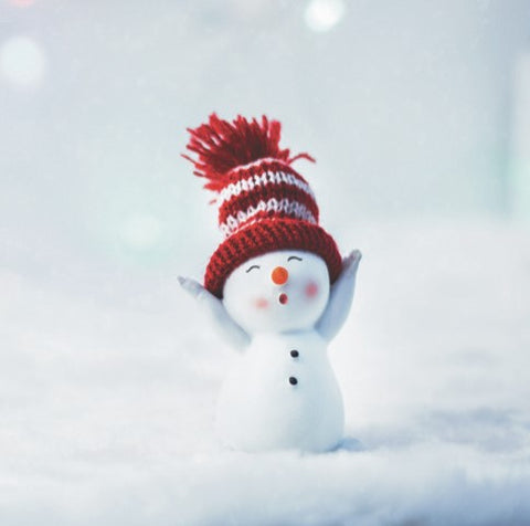 Single Christmas Card - Cute Snowman