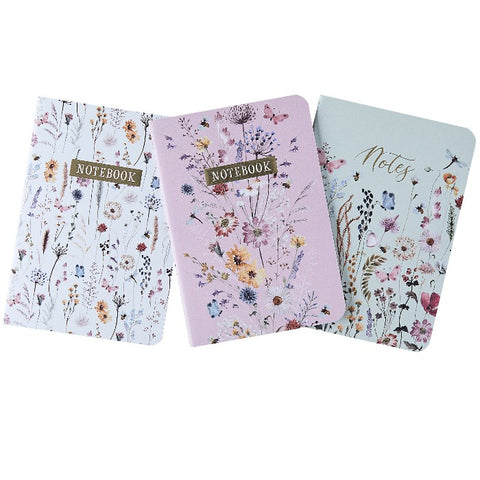 Wild Meadow Set of 3 Notebooks A6