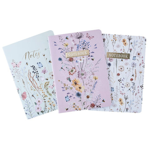 Wild Meadow Set of 3 Notebooks A5