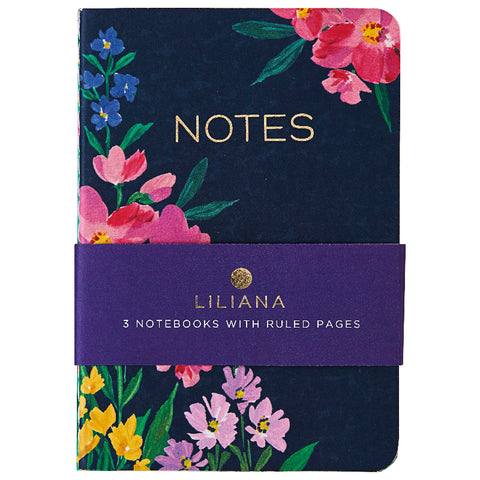 Liliana Set of 3 Notebooks A6