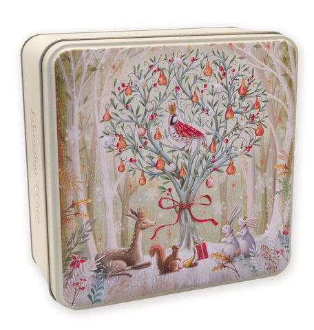 Winter Pear Tree Tin of Biscuits