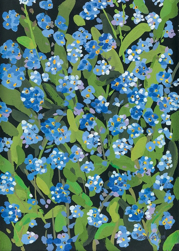 Sarah Gillard Card - Forget-Me-Nots