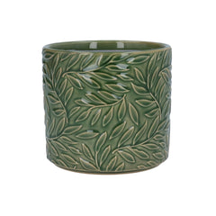Mini Green Willow Stoneware Pot