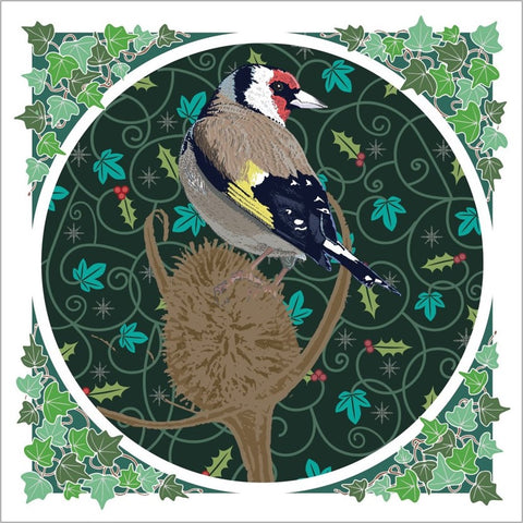 Single Christmas Card - Goldfinch